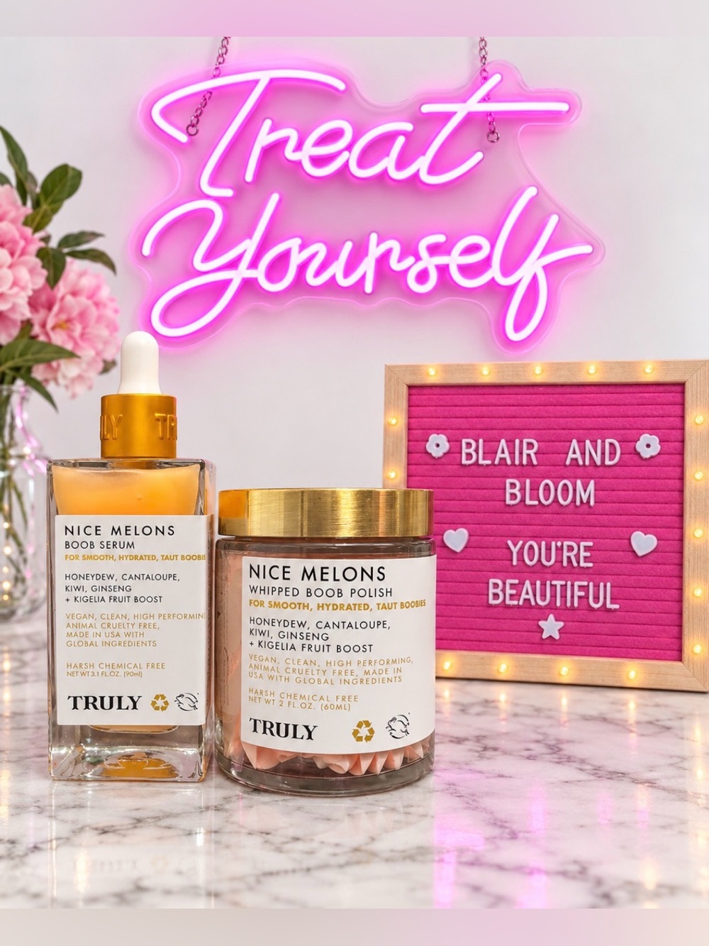 Truly Beauty Nice Melons Serum & Polish Bundle